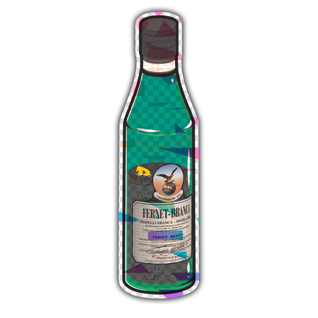 Botella Fernet | Holográfica Transparente