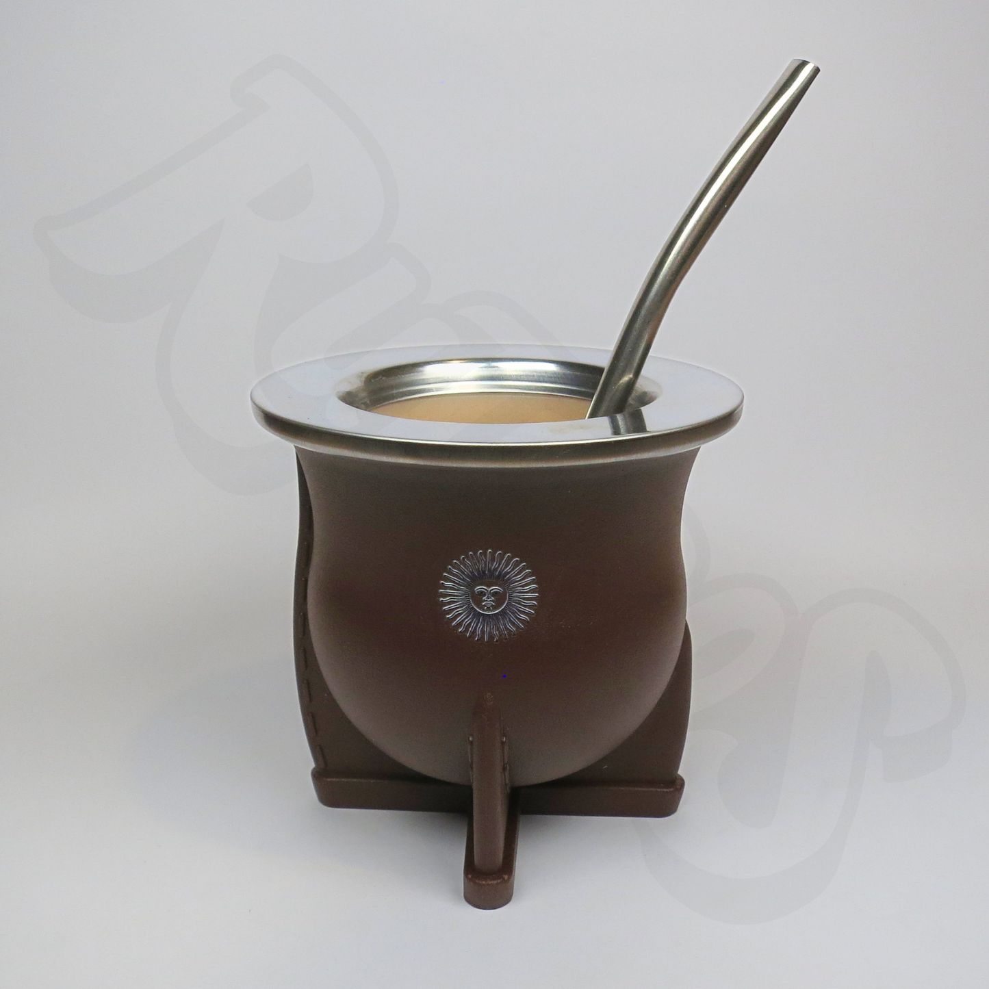 Mate & Bombilla | PVC with Stainless Steel - Argentinian Sun