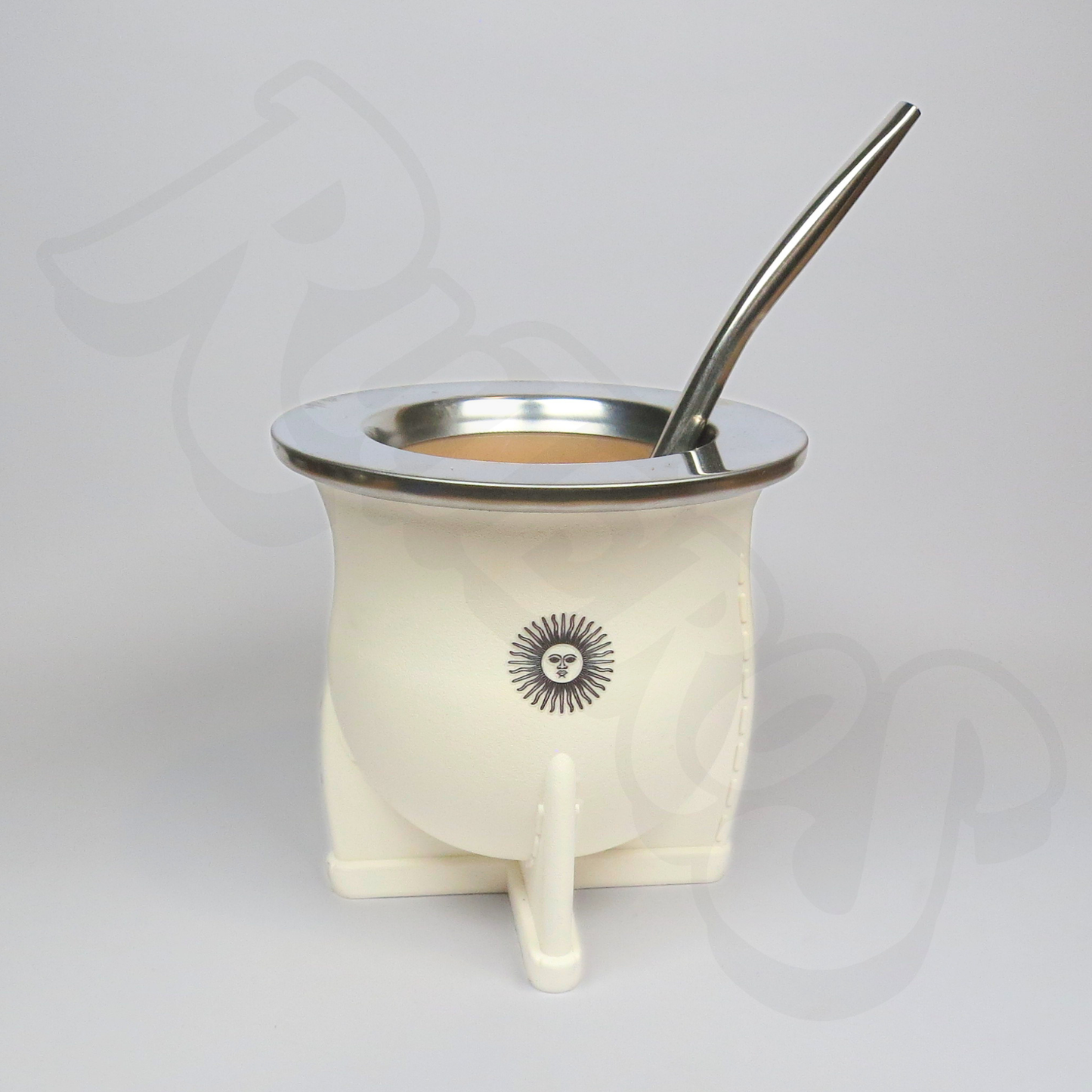 Mate & Bombilla | PVC with Stainless Steel - Argentinian Sun