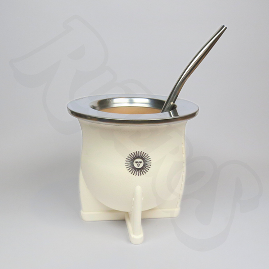 Mate & Bombilla | PVC with Stainless Steel - Argentinian Sun