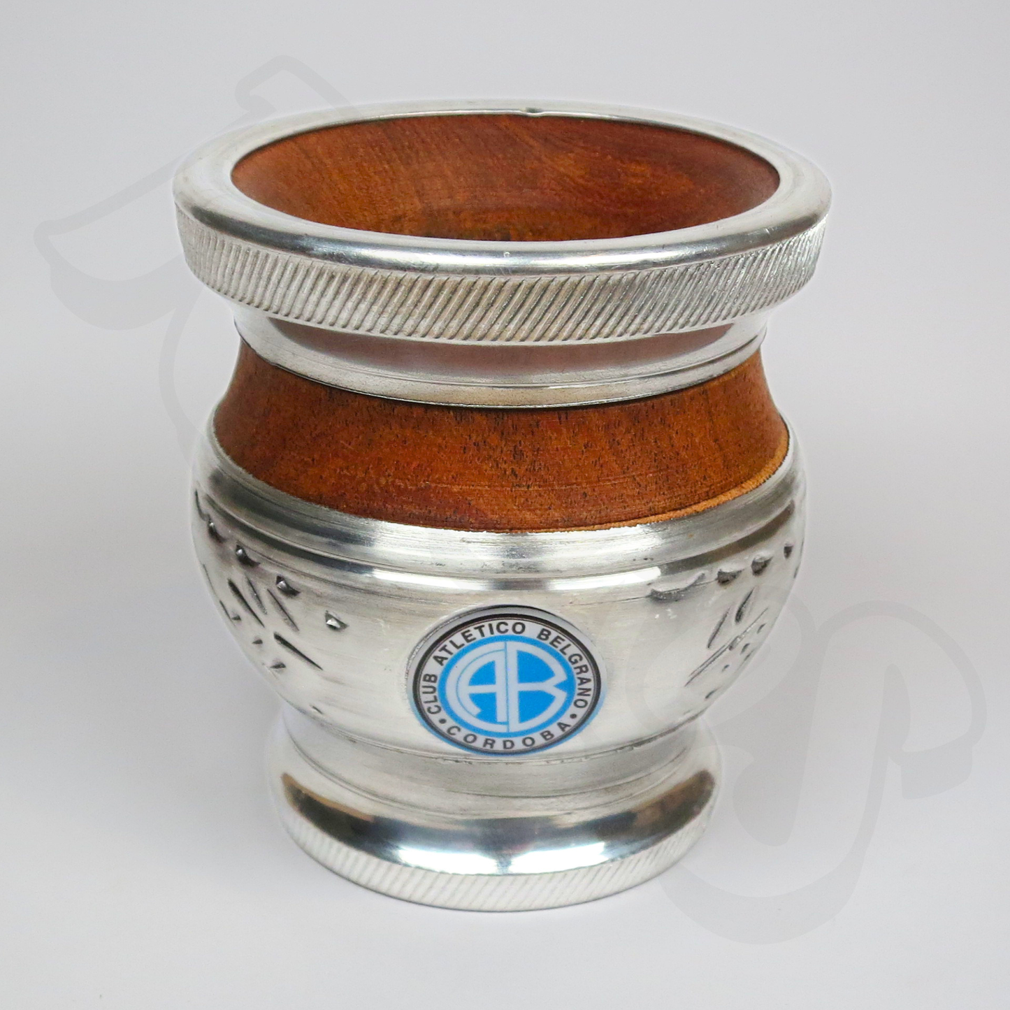 Mate | Carob Wood with Aluminium - Club Atlético Belgrano