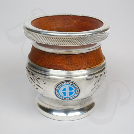 Mate | Carob Wood with Aluminium - Club Atlético Belgrano