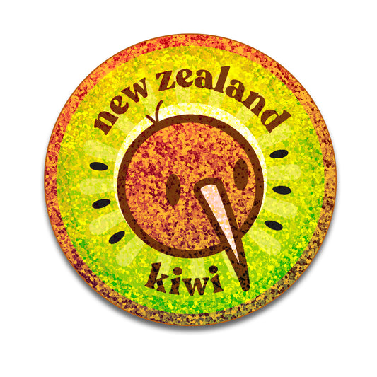 Kiwi Glitter Round